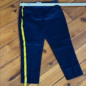 Navy Blue Pants with Yellow Stripe